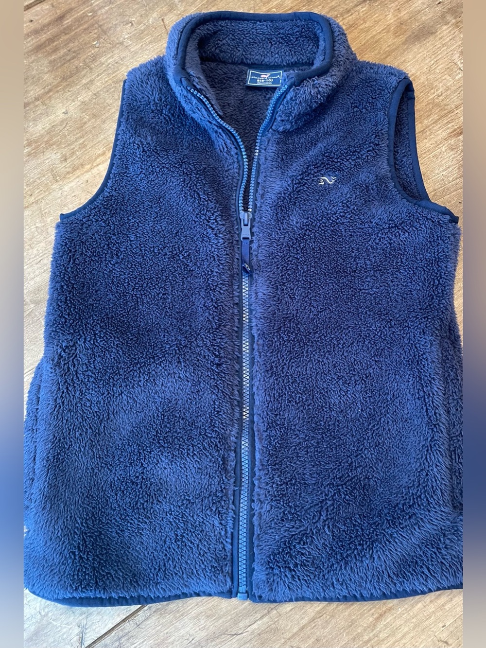 Girls Size S(8-10) Vineyard Vines Navy Blue Fleece Vest